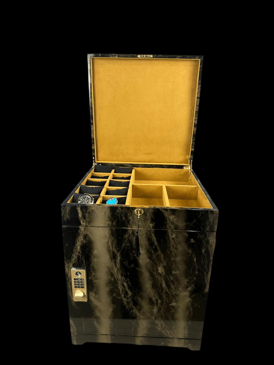 Premium Lockable Tasbih & Jewelry Cabinet – 100 Capacity