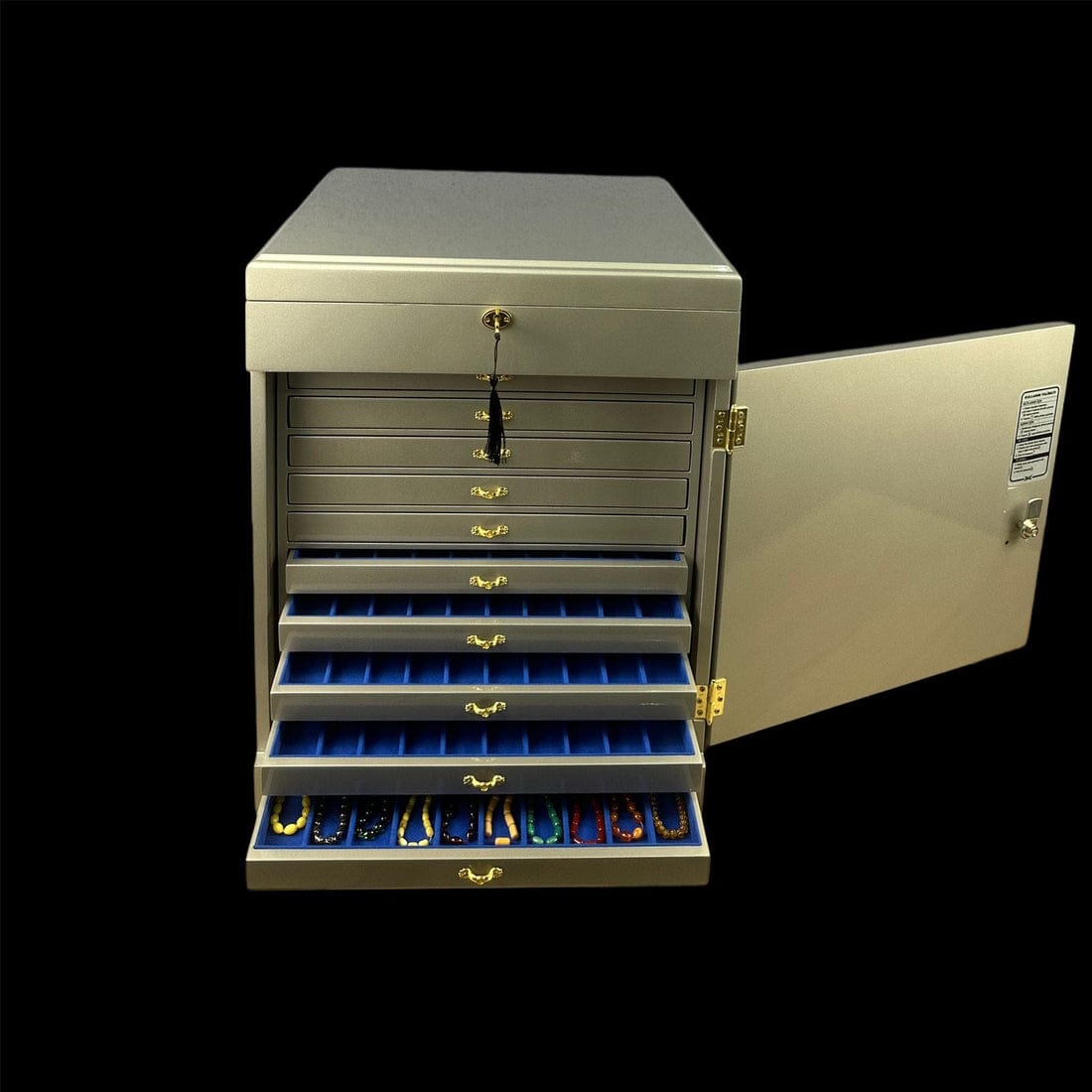Luxury Lockable Cabinet for 100 Prayer Beads & Mixed Jewelry