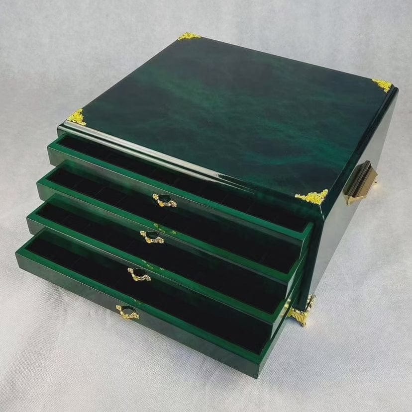 Handmade Wooden Prayer Beads Cabinet – 40-Slot Organizer