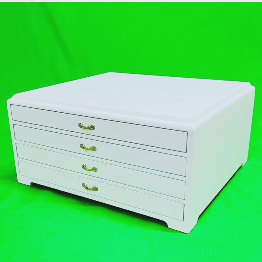 Luxury 40-Slot Tasbih Cabinet – 4 Drawers, Handcrafted Wood