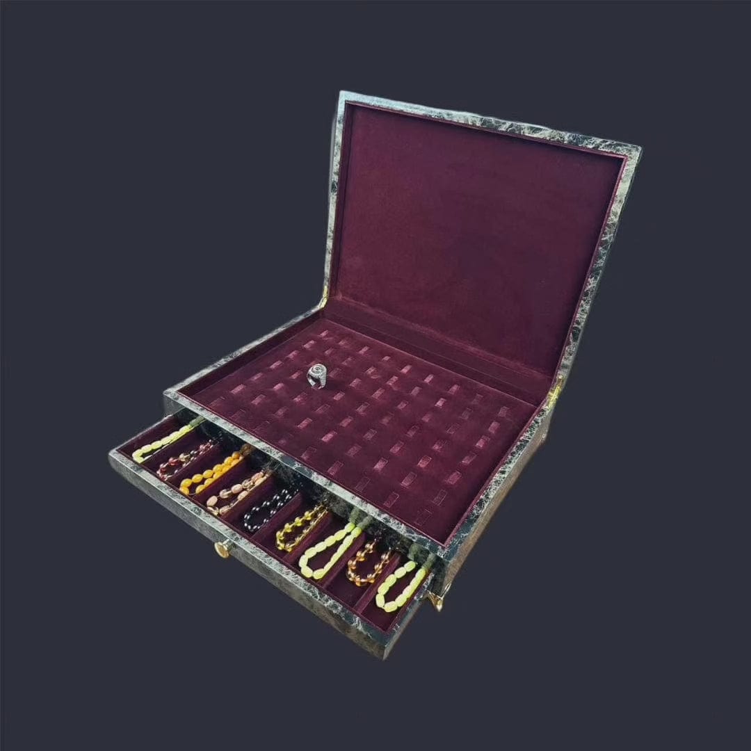 Luxury VIP Tasbih Box – 9 Rows, 63 Prayer Bead Capacity