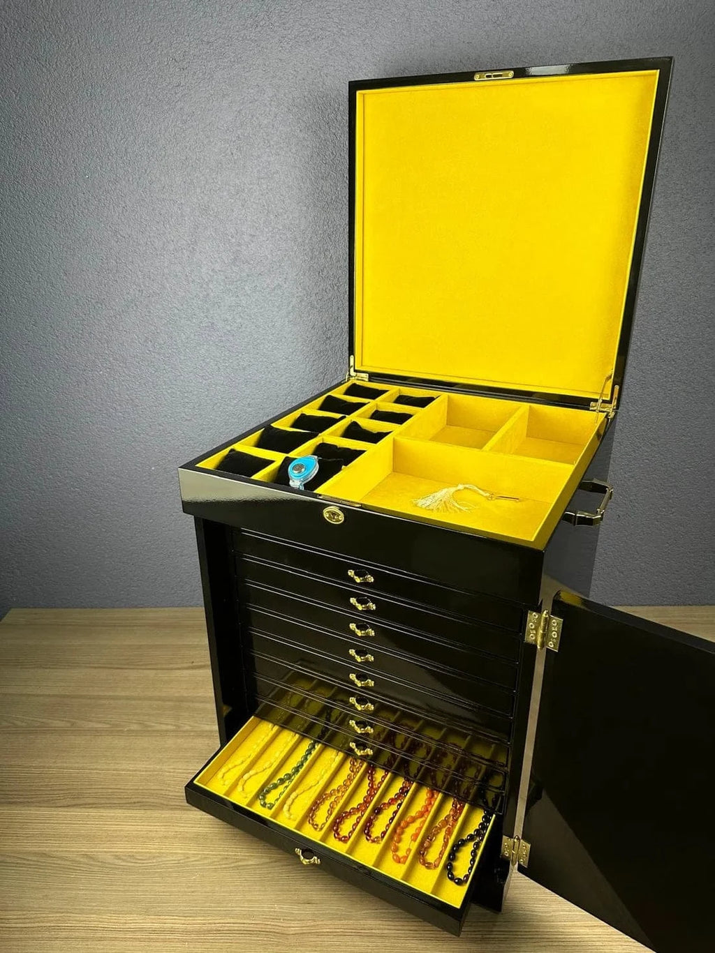 VIP Lockable Tasbih Display Cabinet – Stores up to 100 Beads