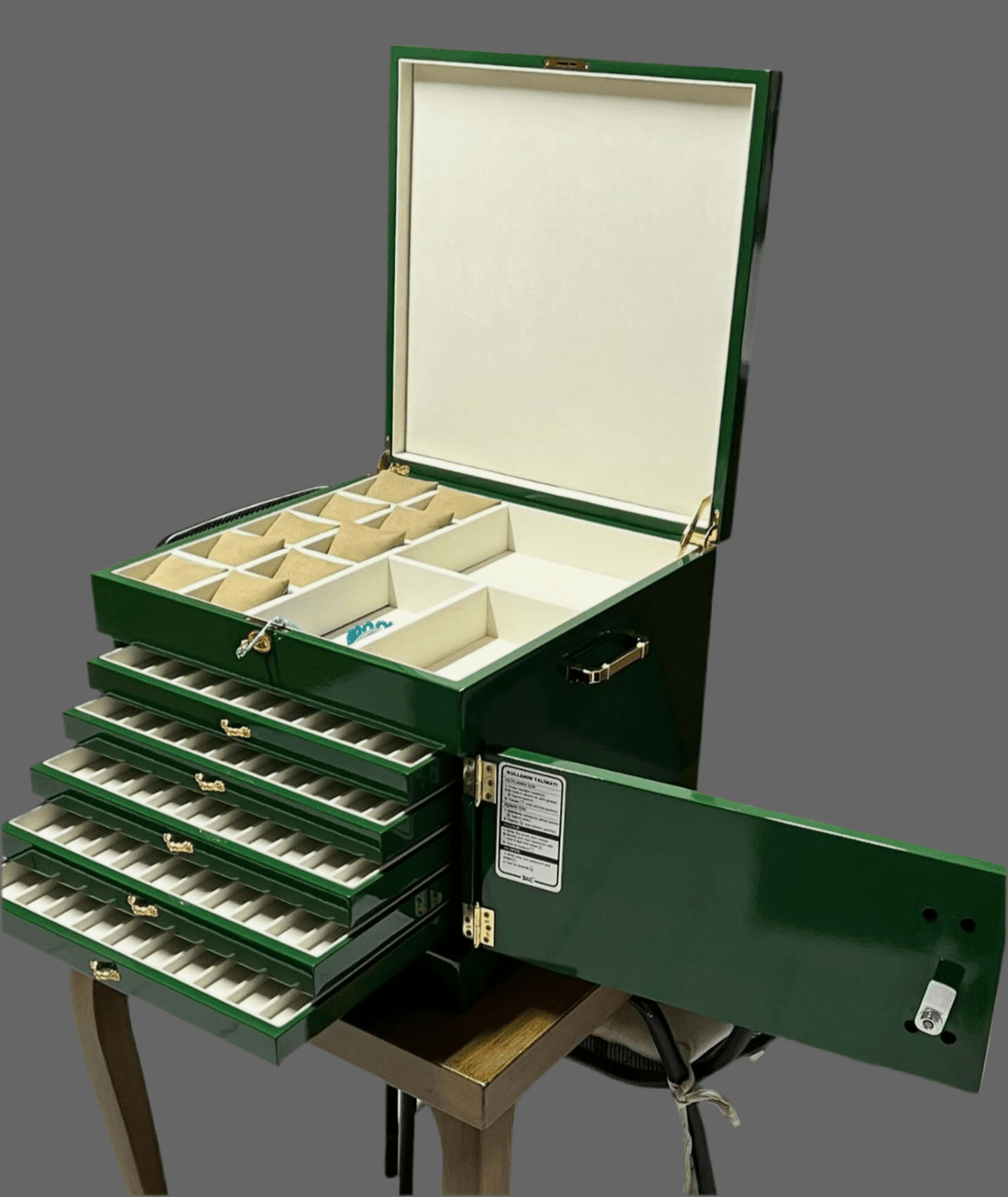 5-Drawer VIP Cabinet for Tasbih, Watches & Jewelry – Handmade
