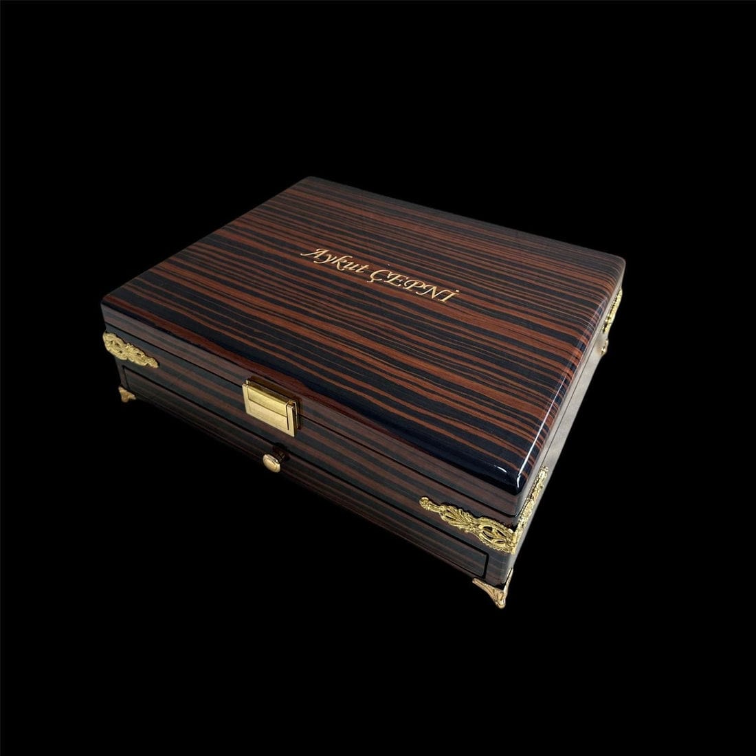 Luxury VIP Ebony Organizer Box – Handmade Display Case