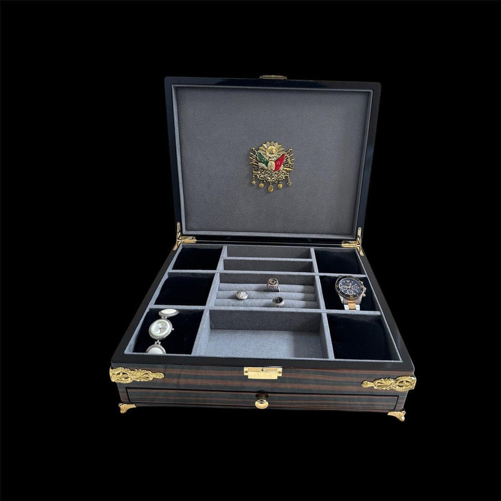 Luxury VIP Ebony Organizer Box – Handmade Display Case