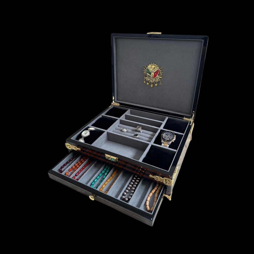 Luxury VIP Ebony Organizer Box – Handmade Display Case